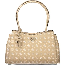 Beige Polyethylene Handbag