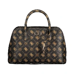 Marrone Polyurethane Woman Handbag