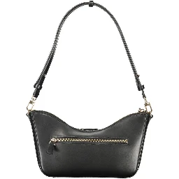 Beige Polyurethane Women Handbag