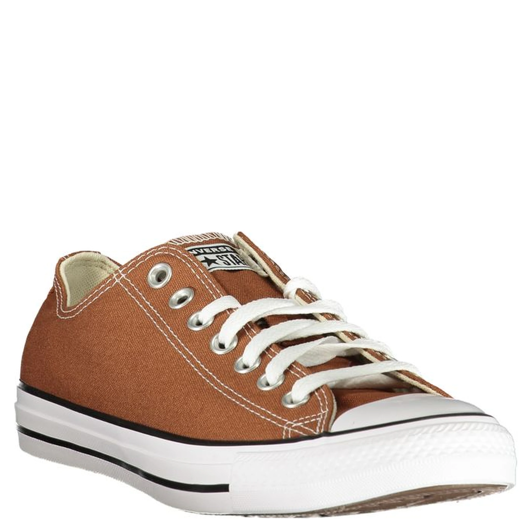 Brown Polyester Low Top Sneakers