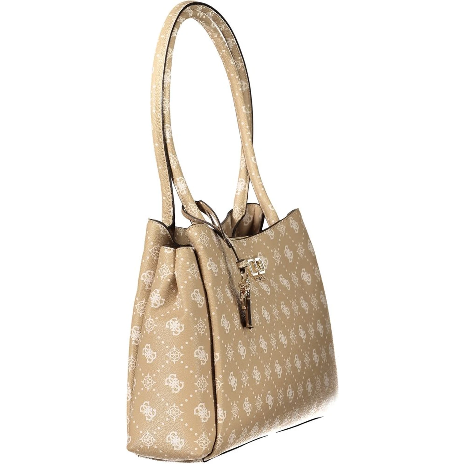 Beige Polyethylene Handbag