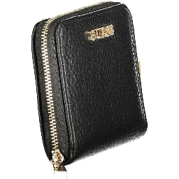 Black Polyurethane Women Wallet