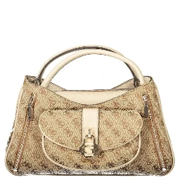 Beige Poliuretano Women Handbag