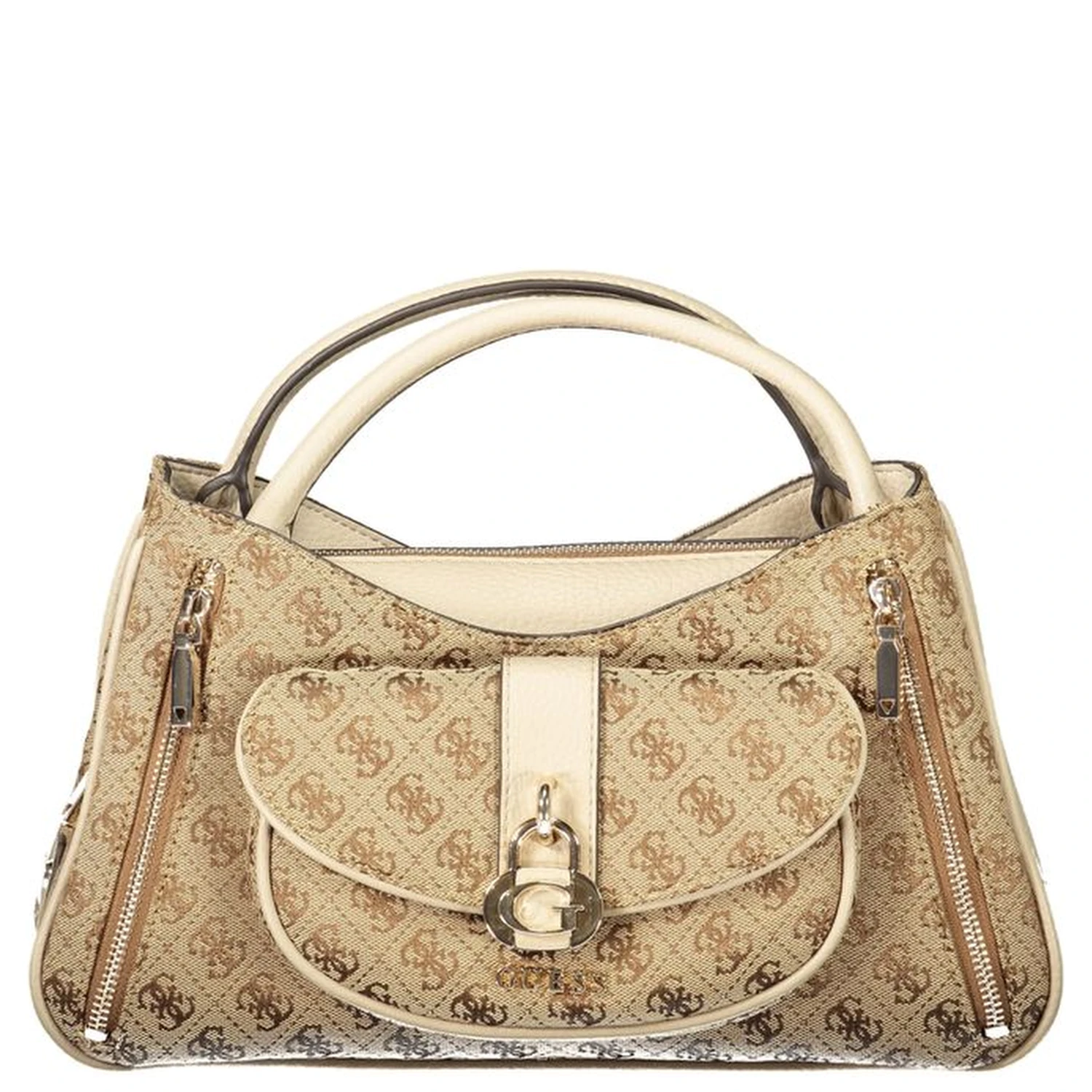 Beige Poliuretano Women Handbag
