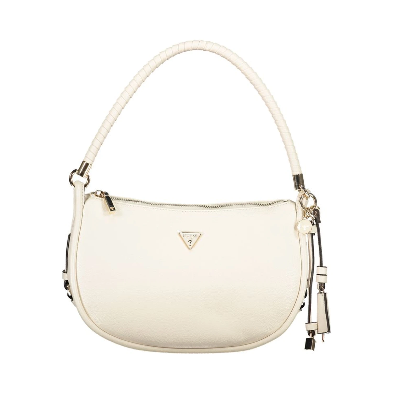 White Polyurethane Women's Handbag