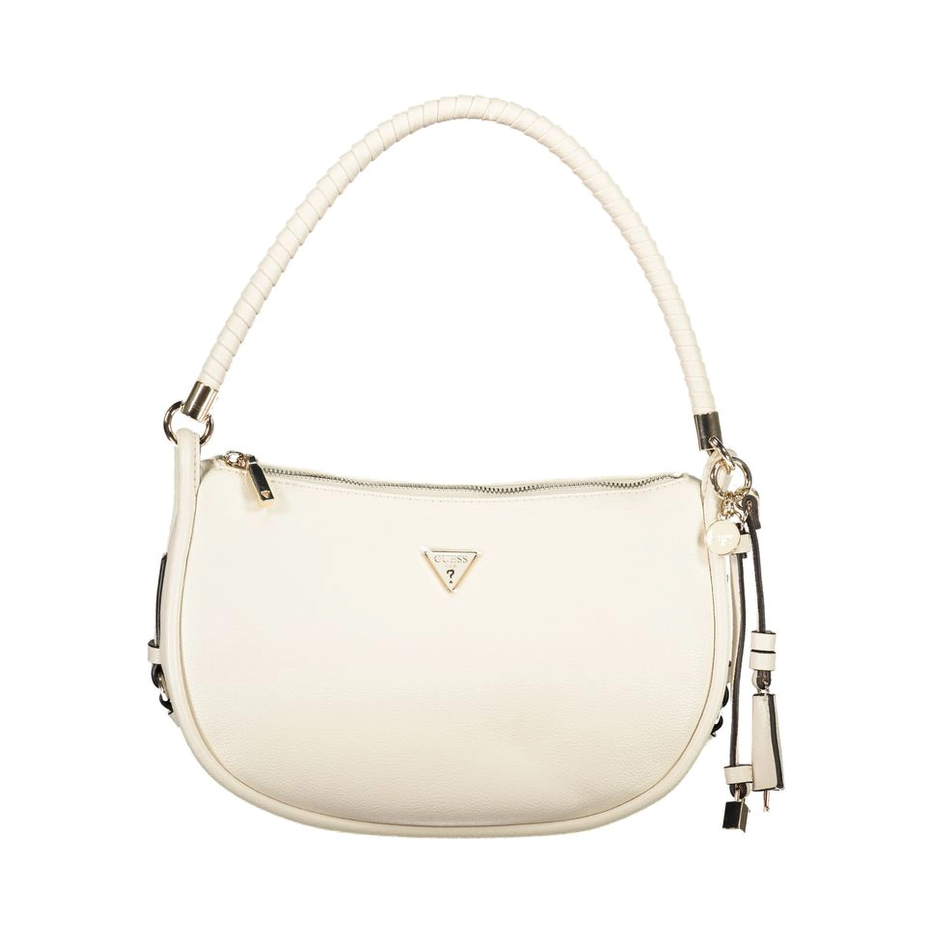 White Polyurethane Women's Handbag
