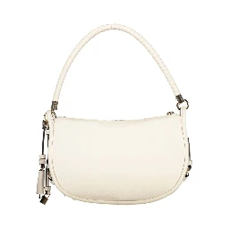 White Polyurethane Women's Handbag