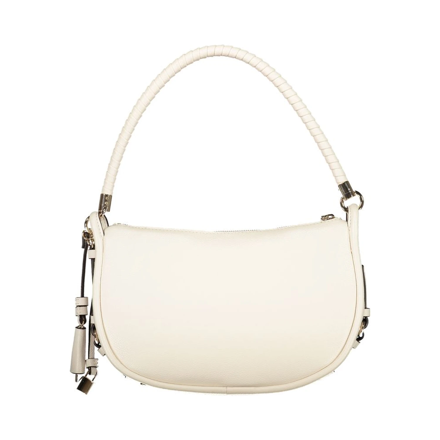 White Polyurethane Women's Handbag