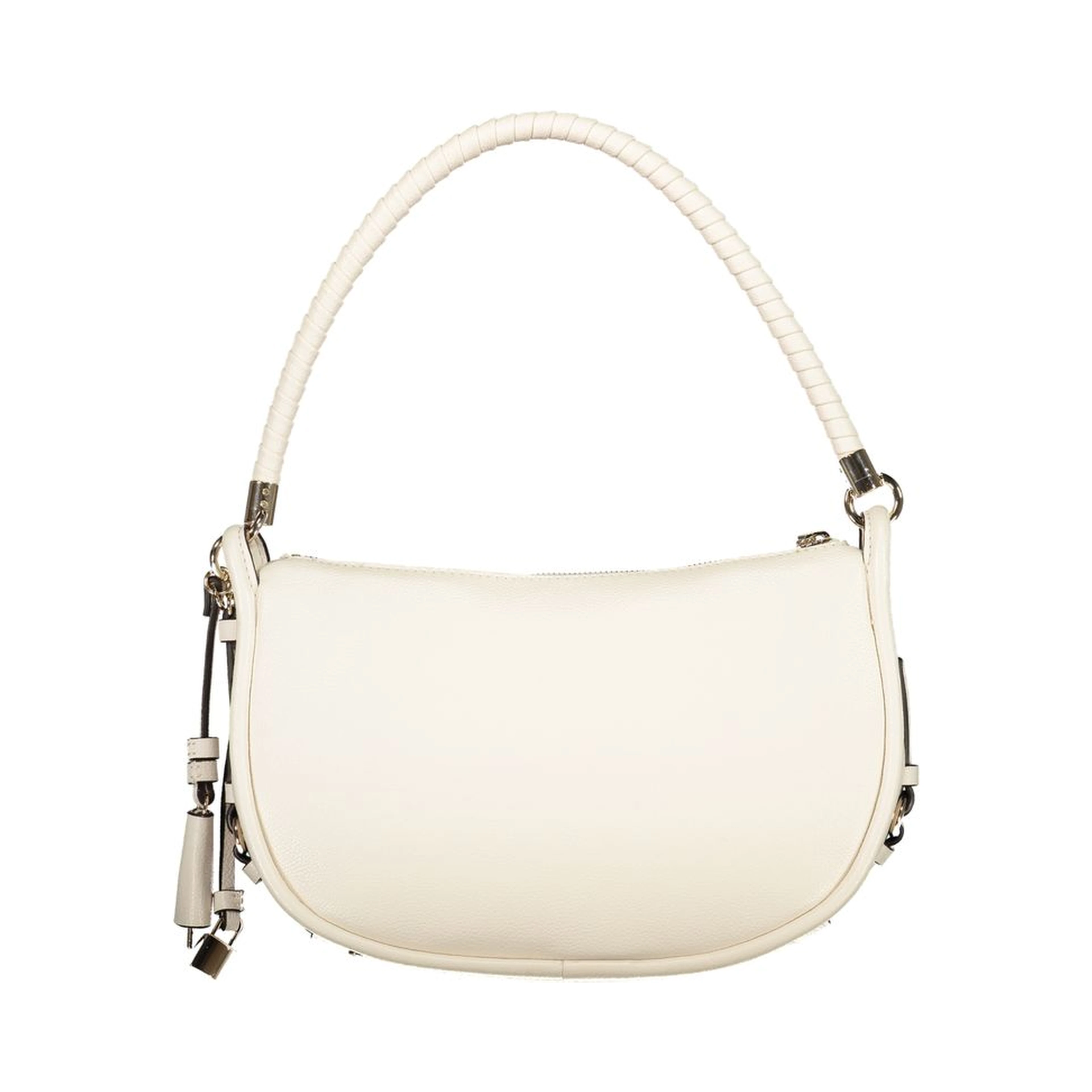 White Polyurethane Women's Handbag