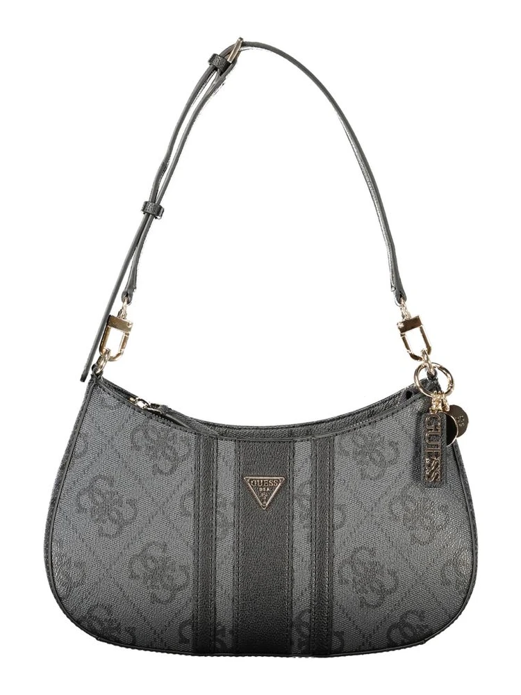 Black Polyurethane Women's Bag