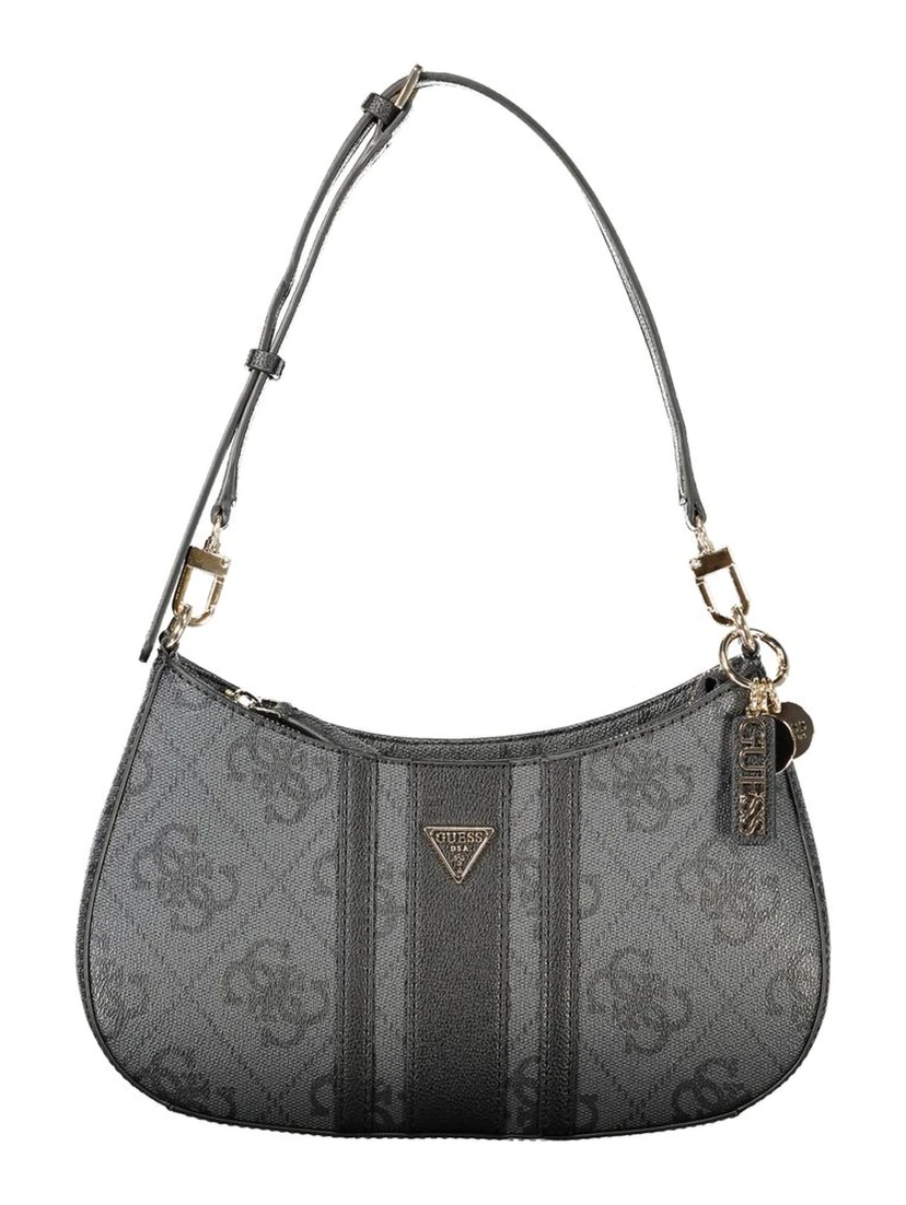 Black Polyurethane Women's Bag