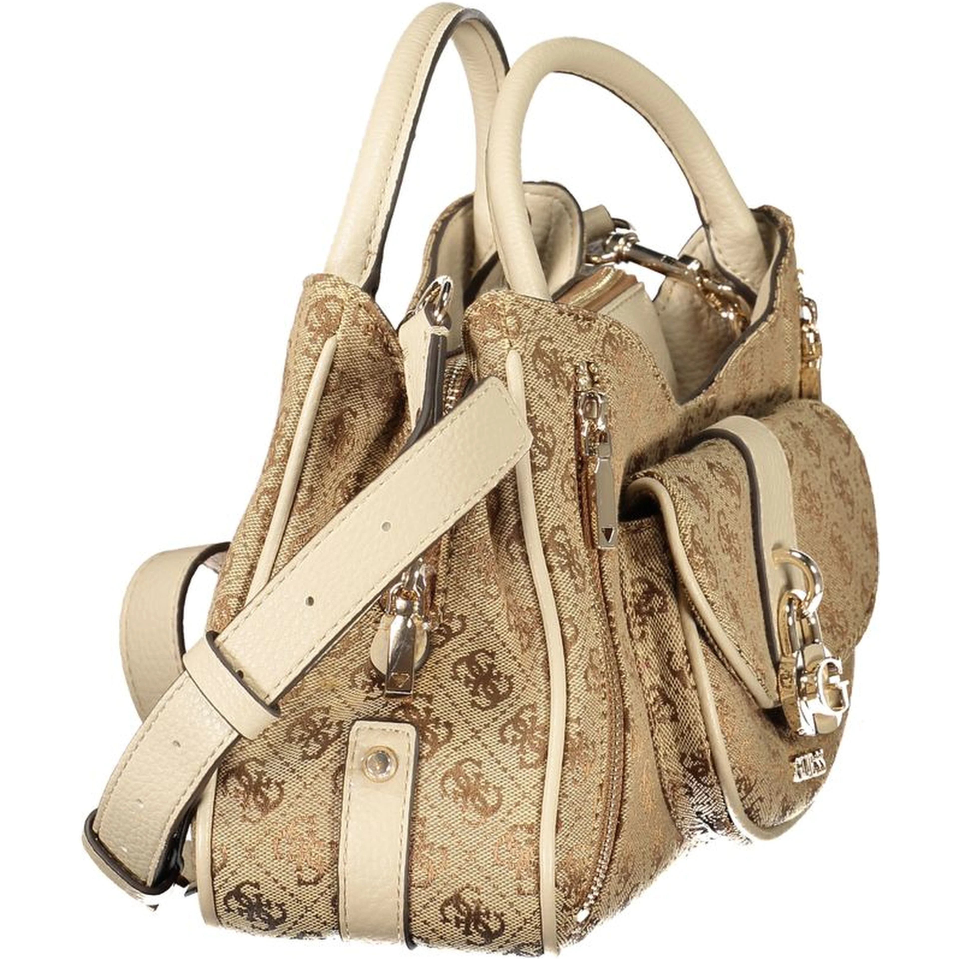 Beige Poliuretano Women Handbag
