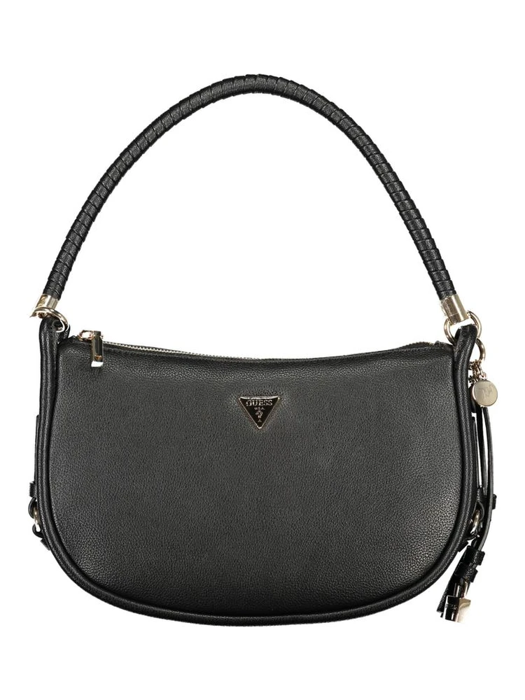 "Nero Polyurethane Women Handbag"