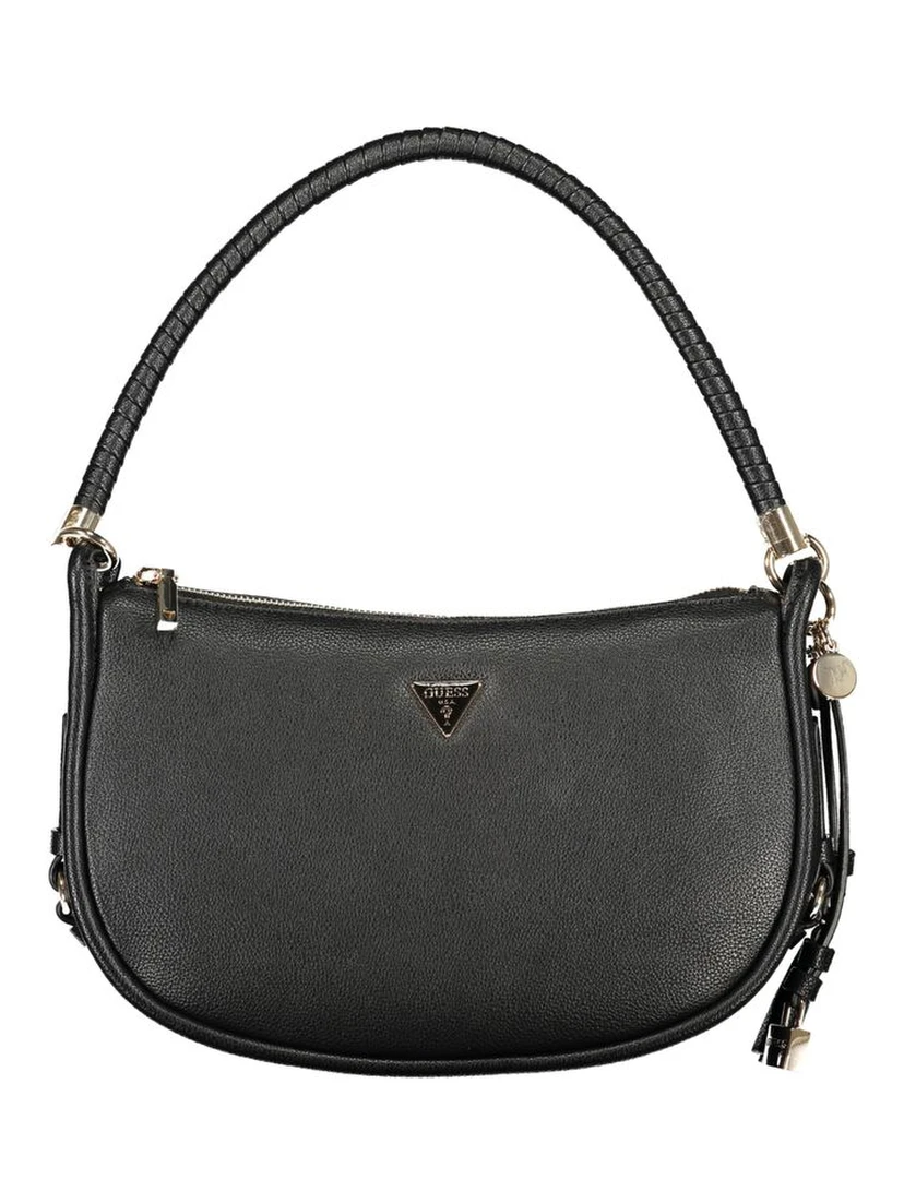 "Nero Polyurethane Women Handbag"