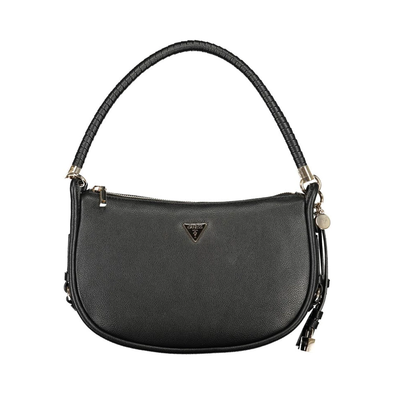 "Nero Polyurethane Women Handbag"