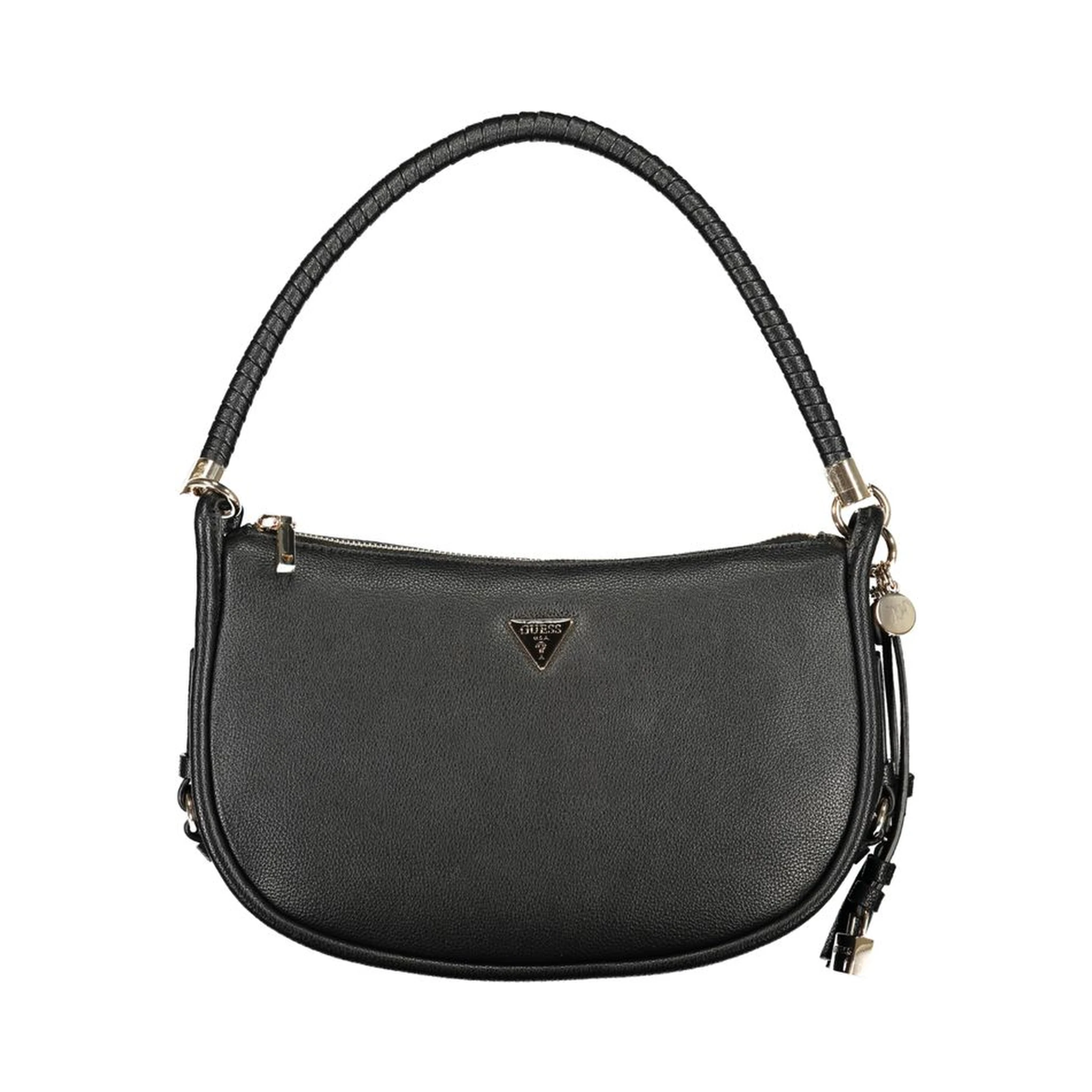 "Nero Polyurethane Women Handbag"