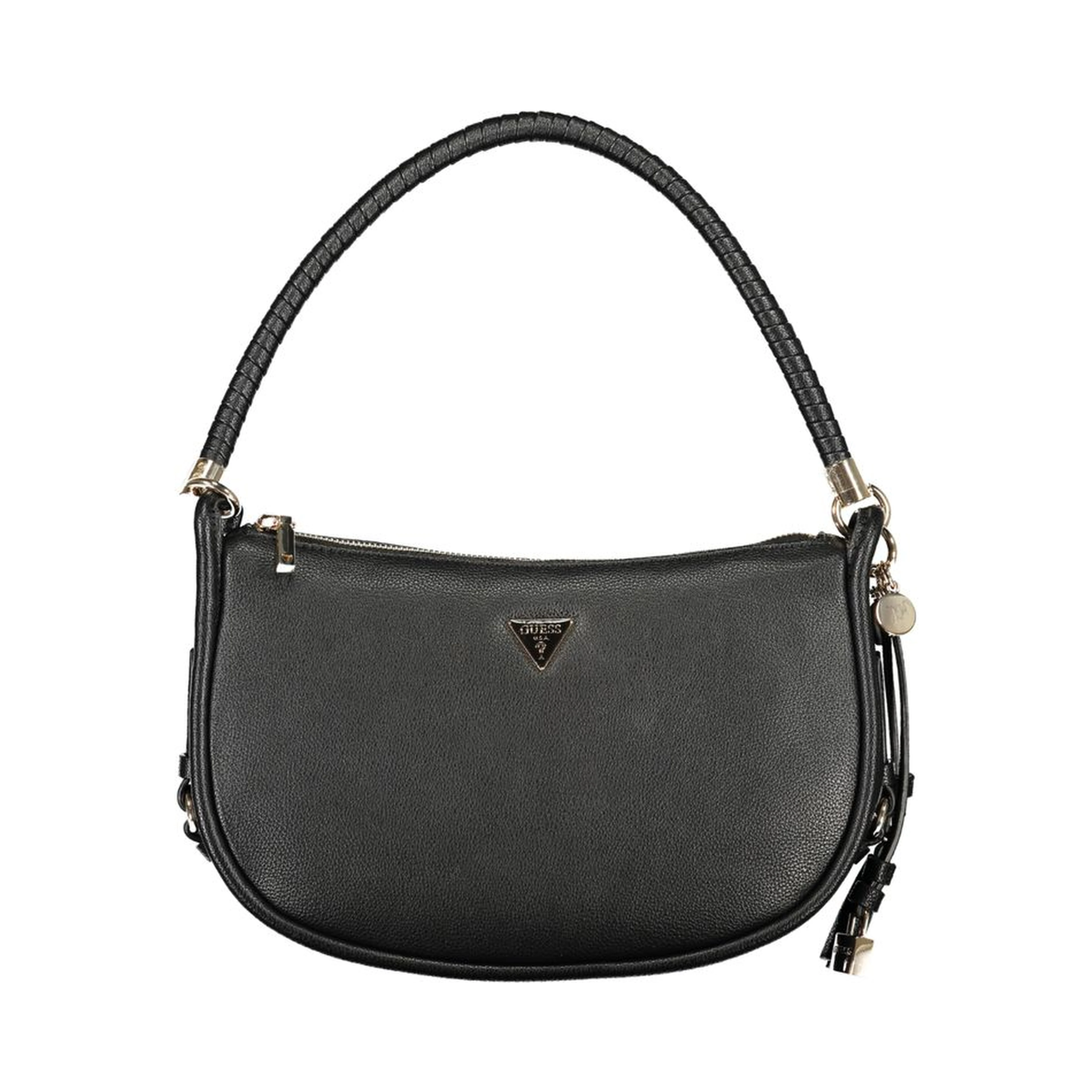 "Nero Polyurethane Women Handbag"