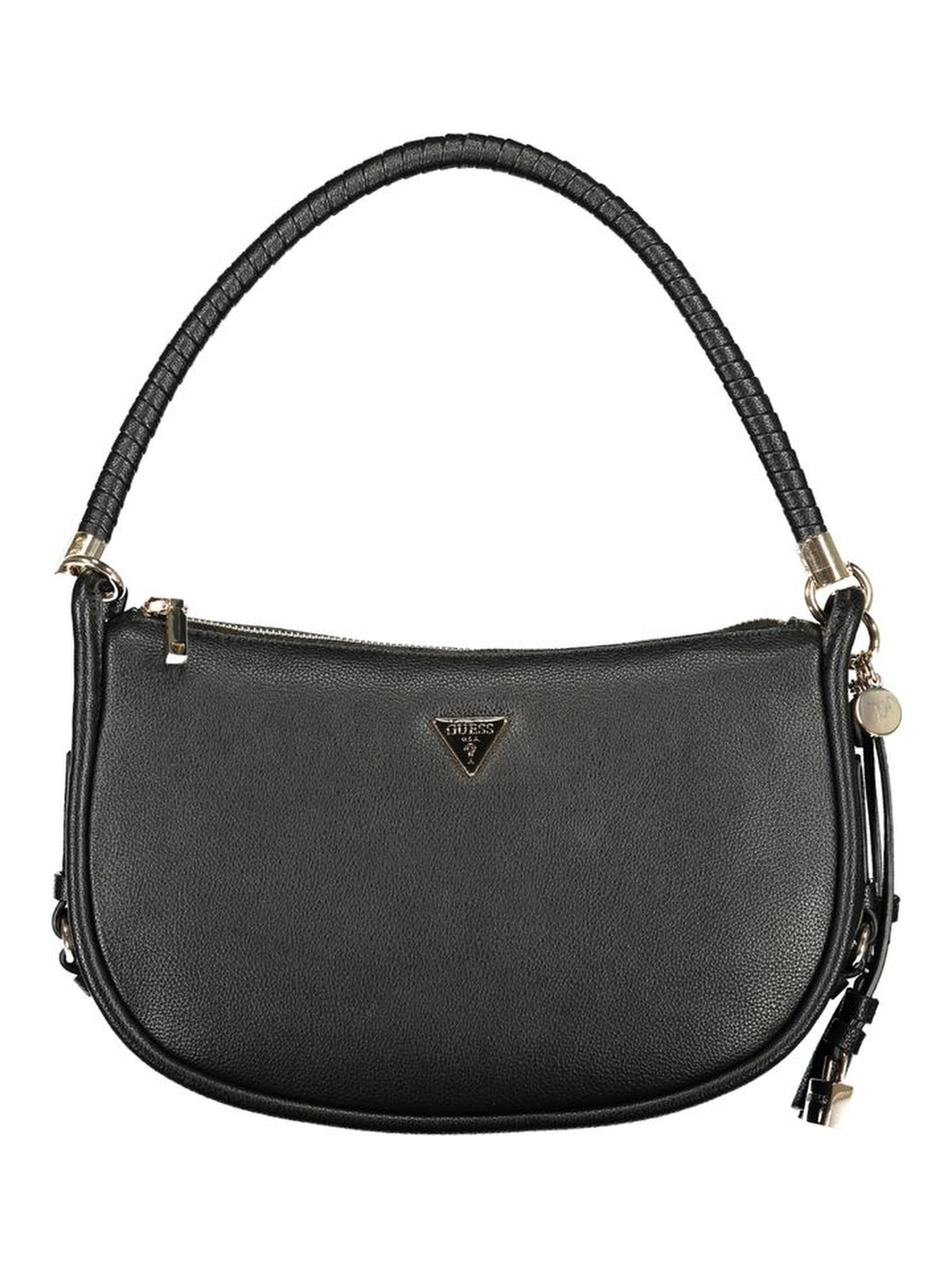 "Nero Polyurethane Women Handbag"