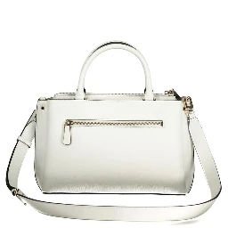 White Polyurethane Women Handbag