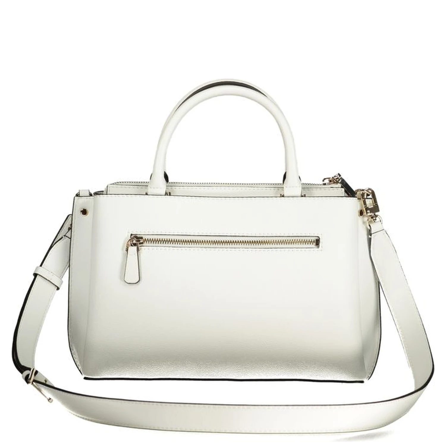 White Polyurethane Women Handbag