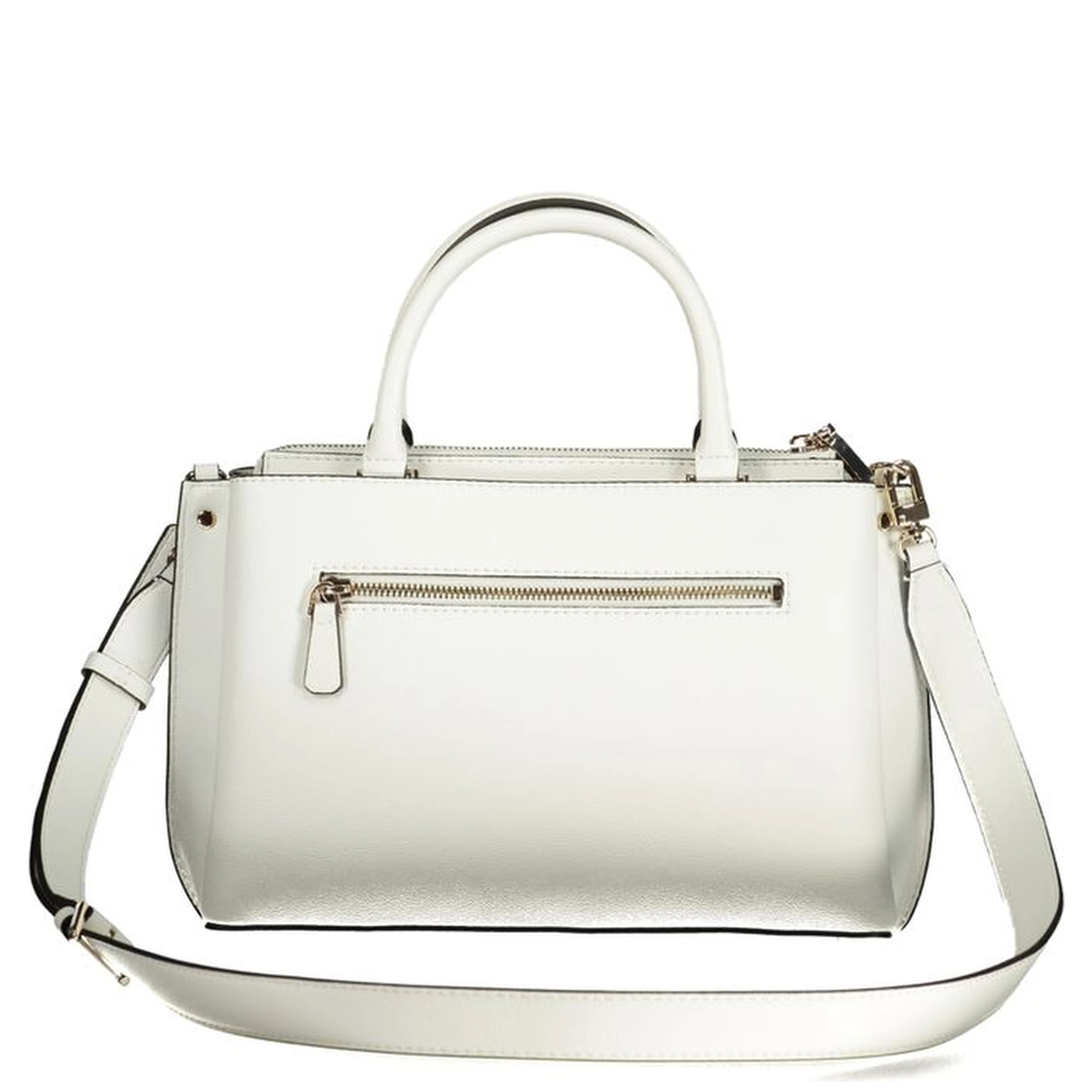 White Polyurethane Women Handbag