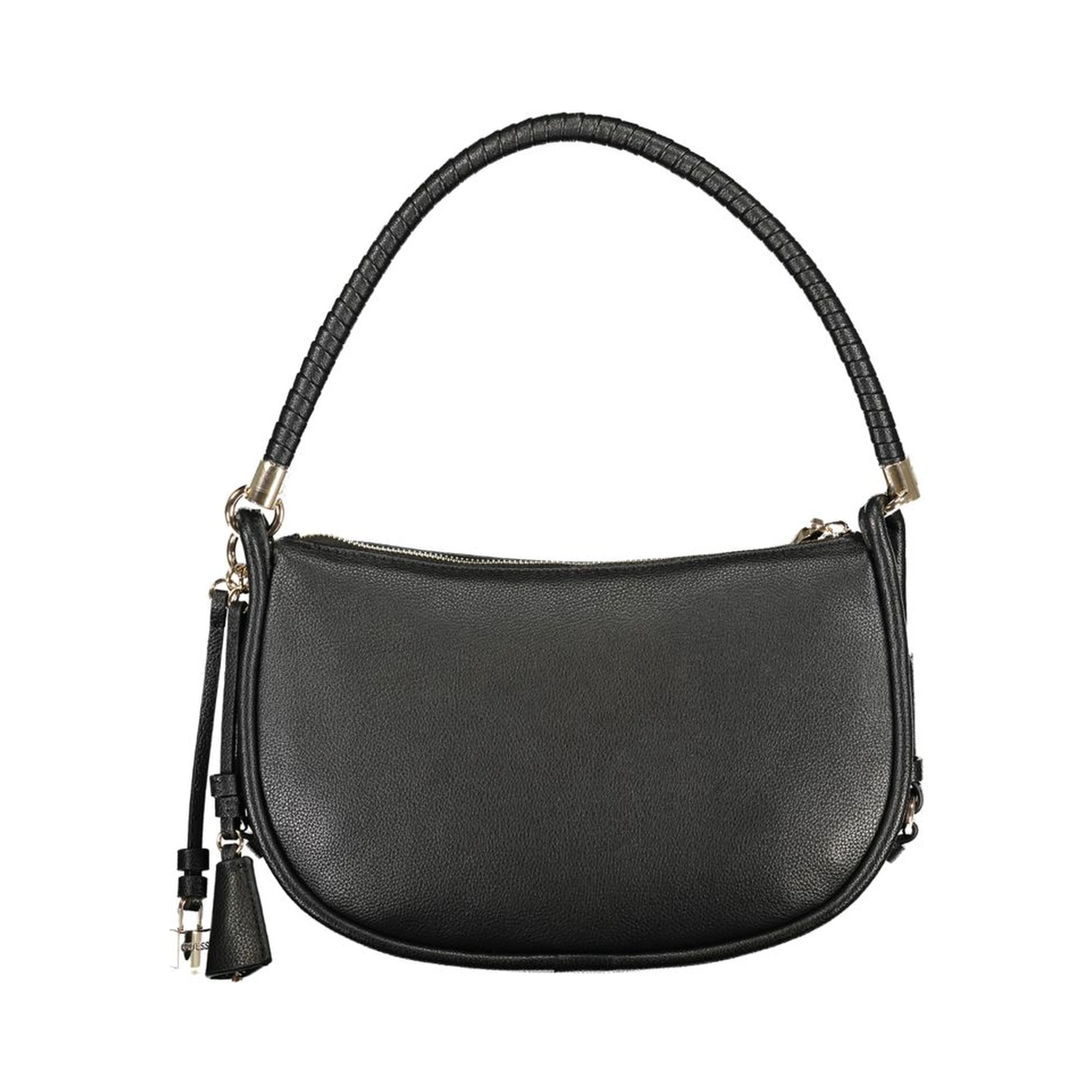 "Nero Polyurethane Women Handbag"