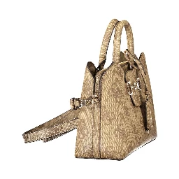 Beige Polyethylene Handbag