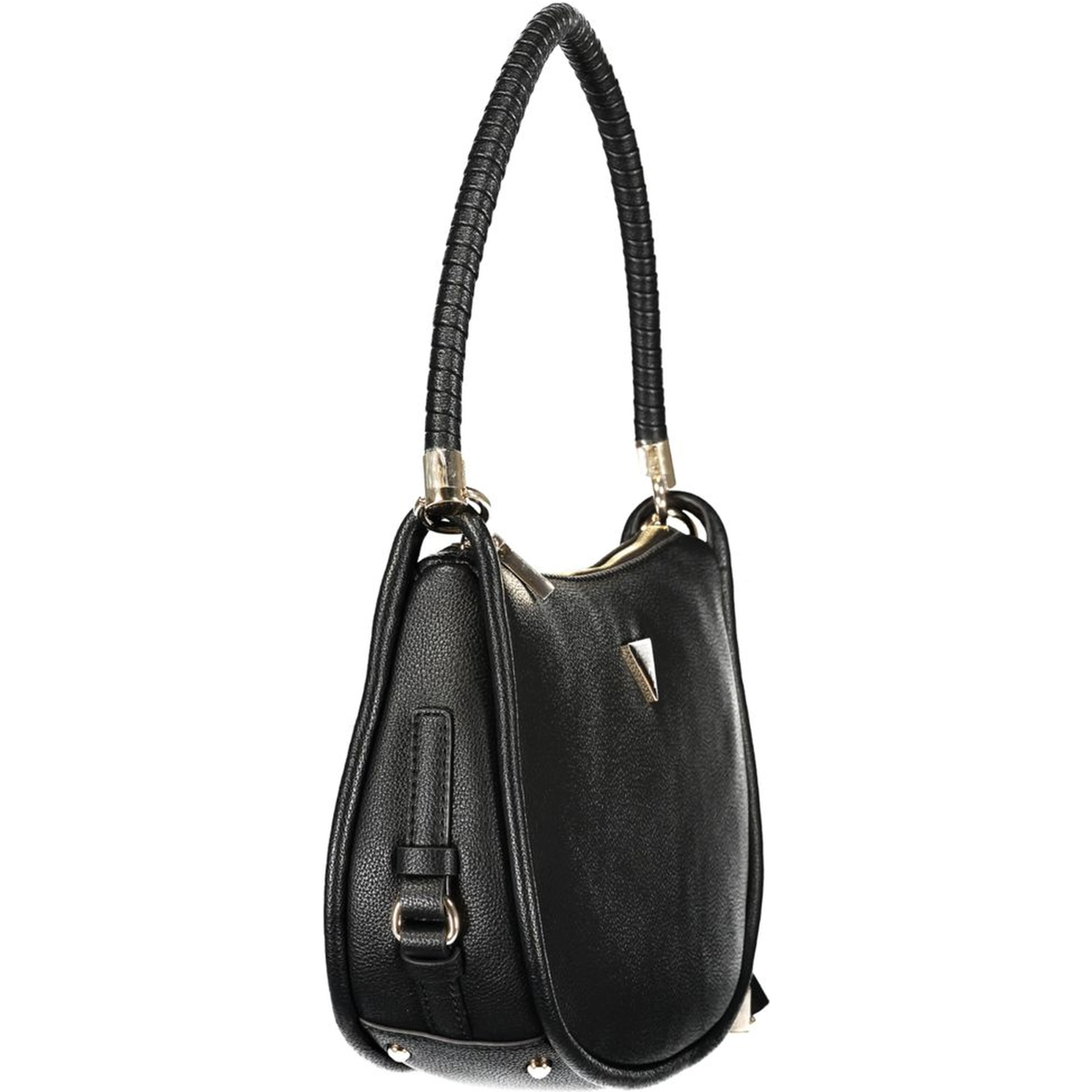 "Nero Polyurethane Women Handbag"