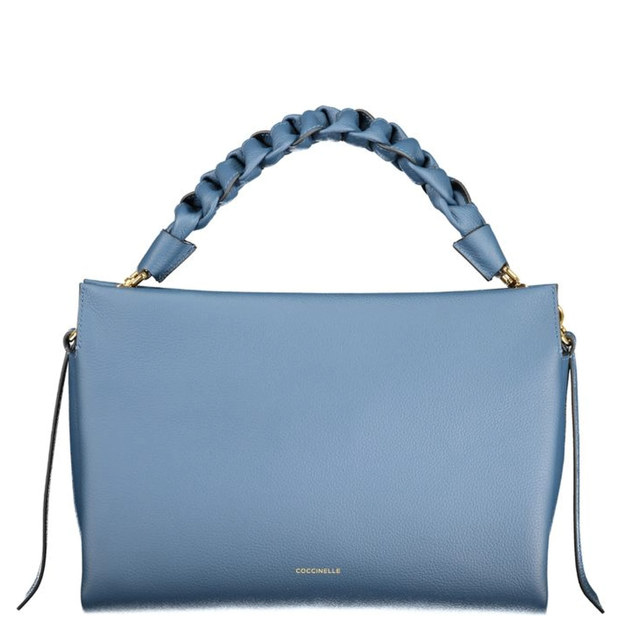 Blue Leather Women Handbag