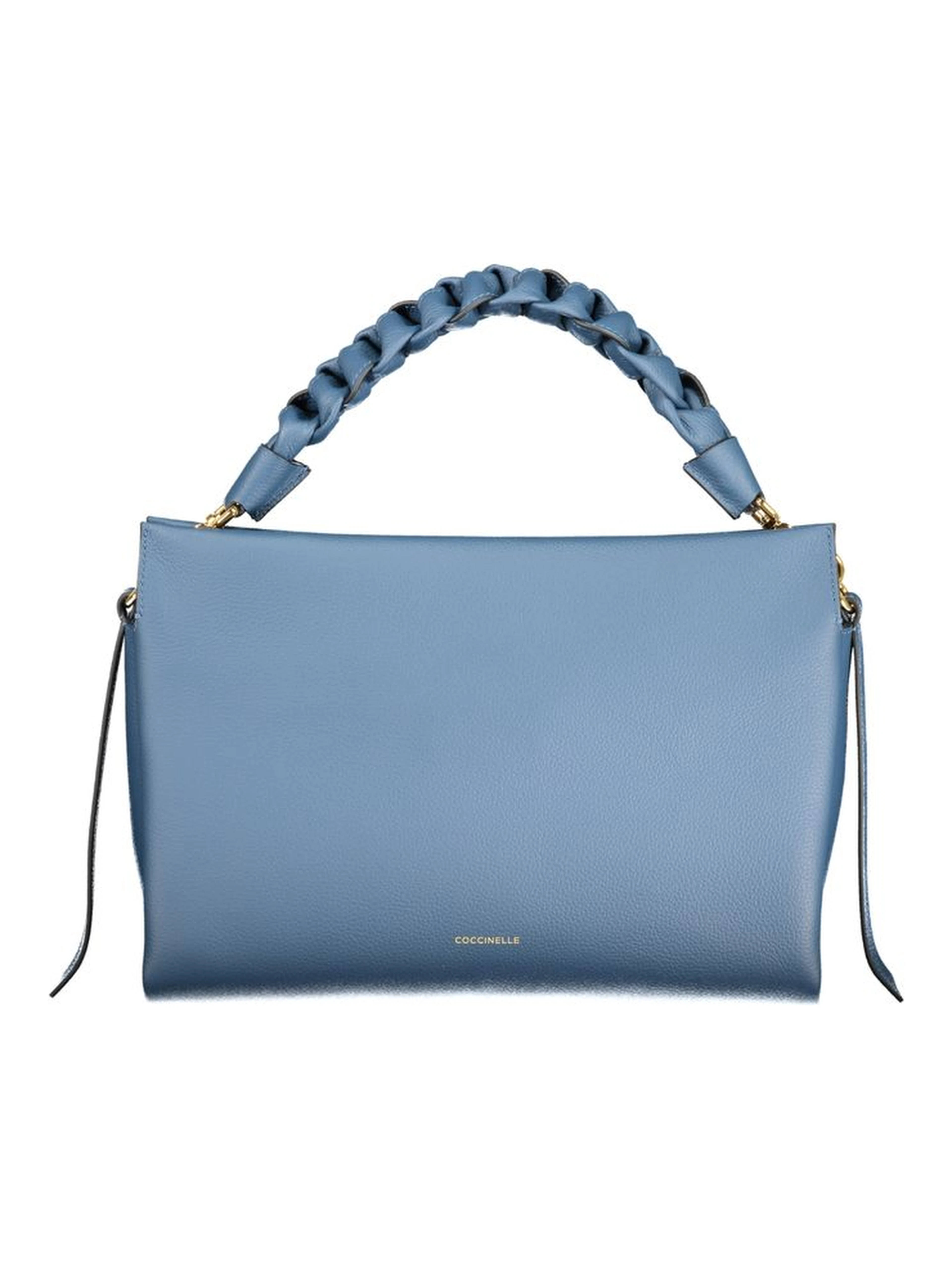 Blue Leather Women Handbag
