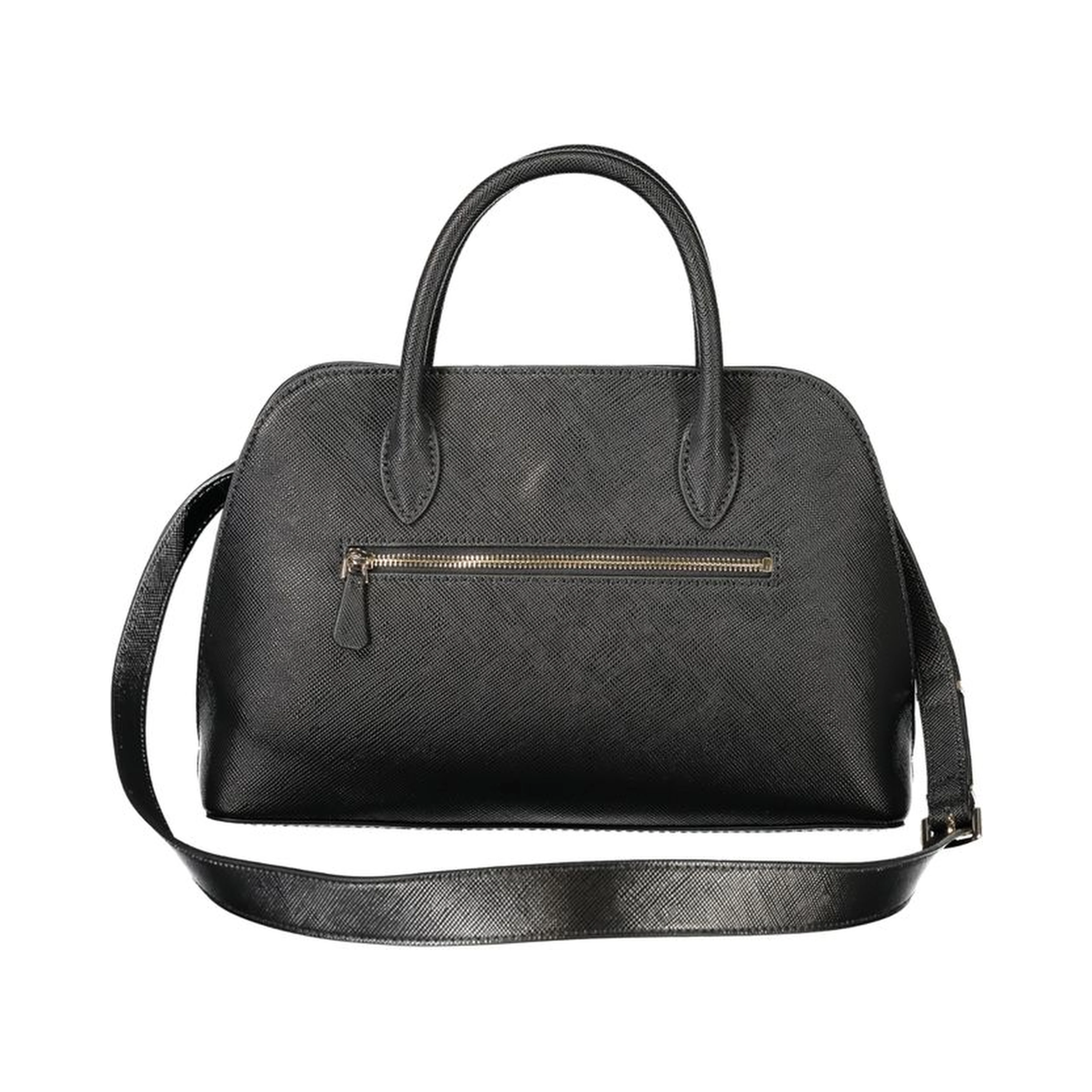 Black Polyurethane Women Handbag