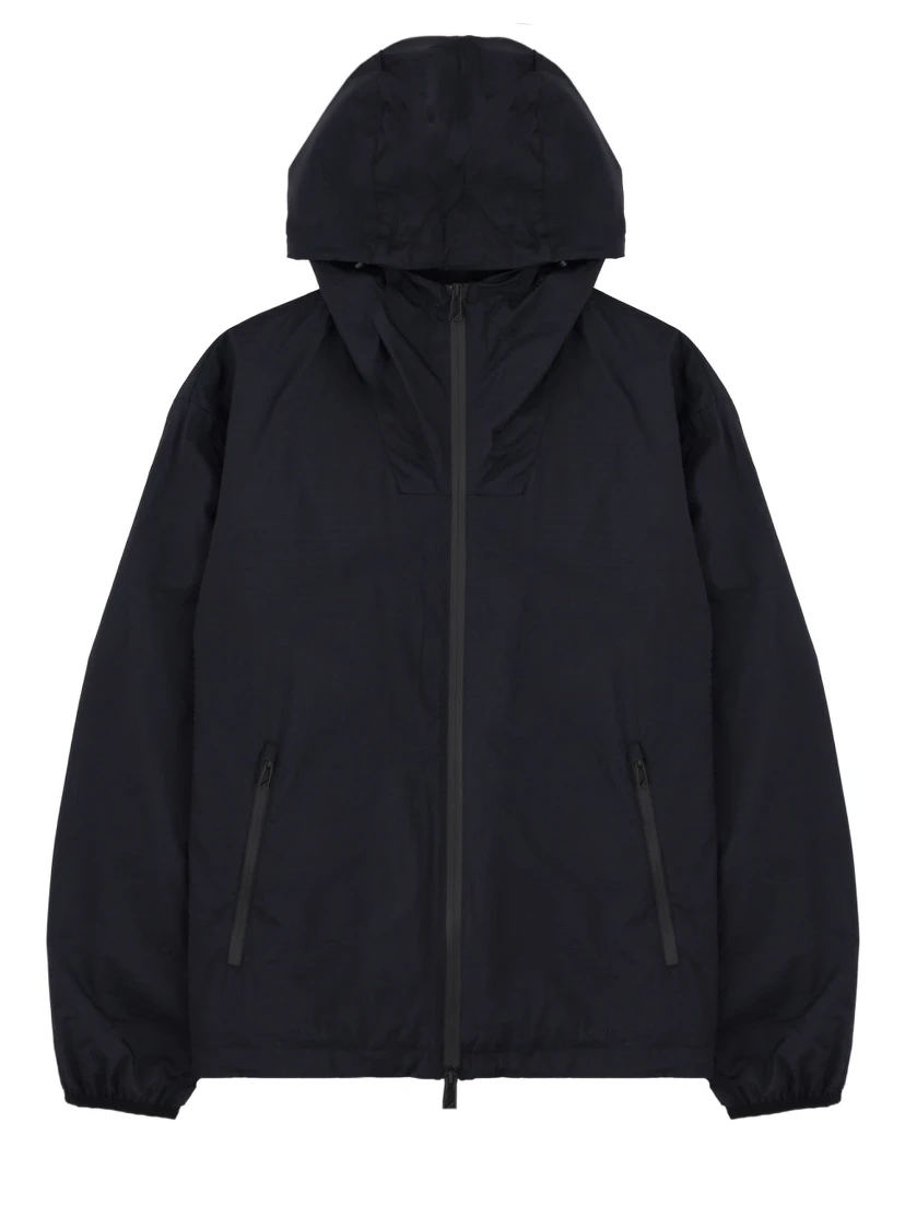 GIACCA CON ZIP E CAPPUCCIO