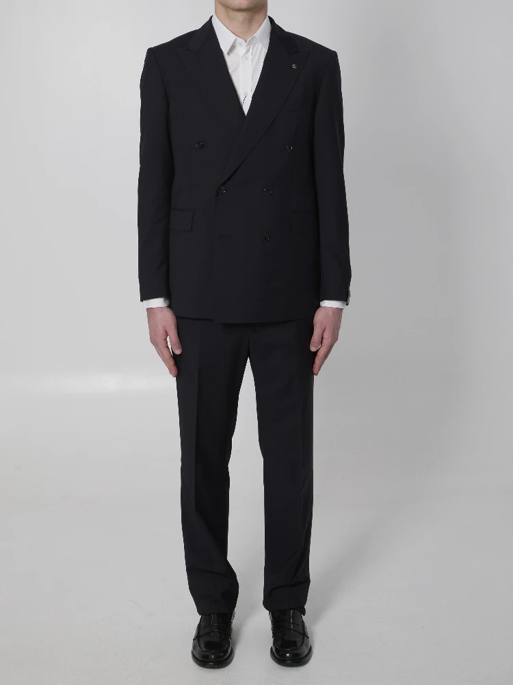 Super 110s virgin wool double-breasted suit