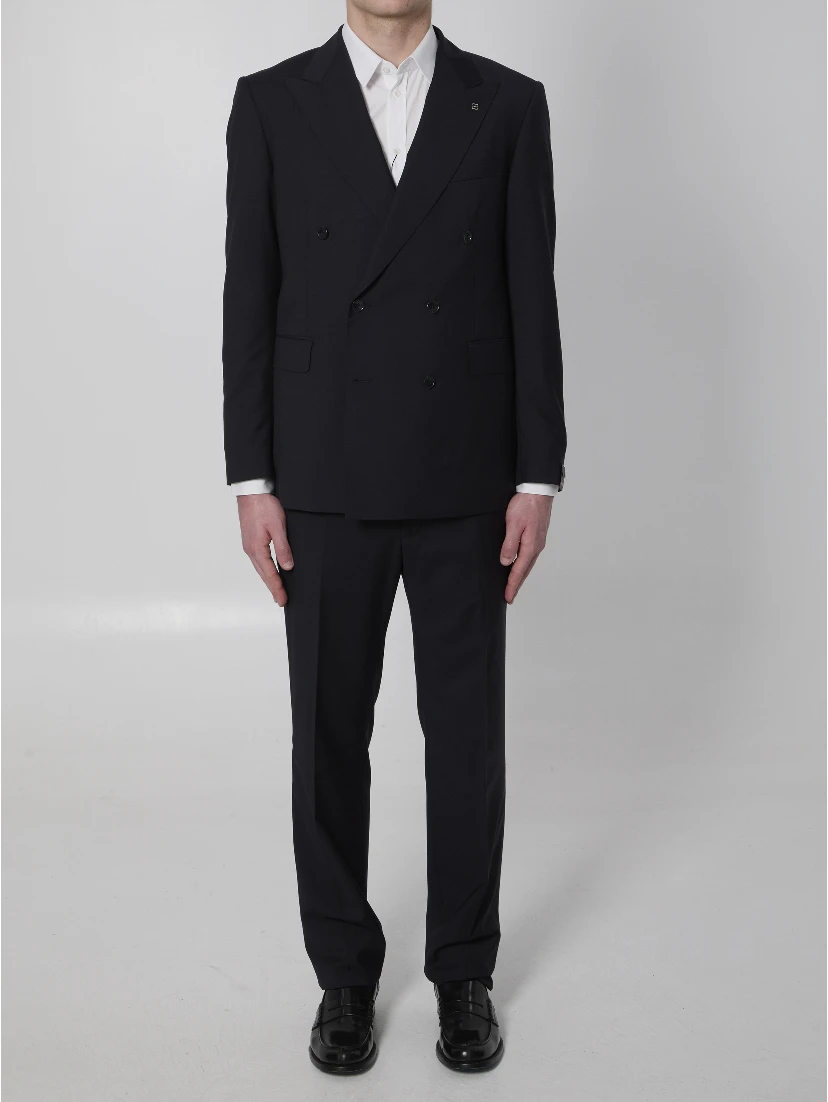 Super 110s virgin wool double-breasted suit