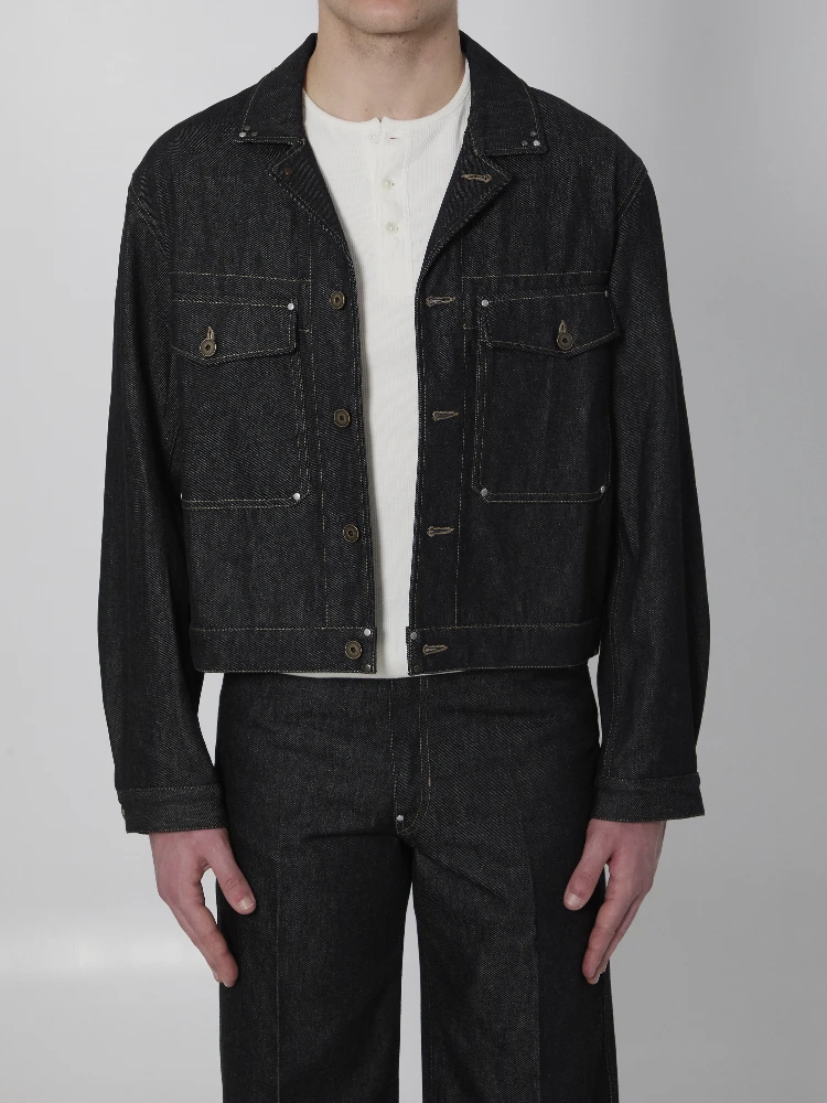 Denim trucker jacket