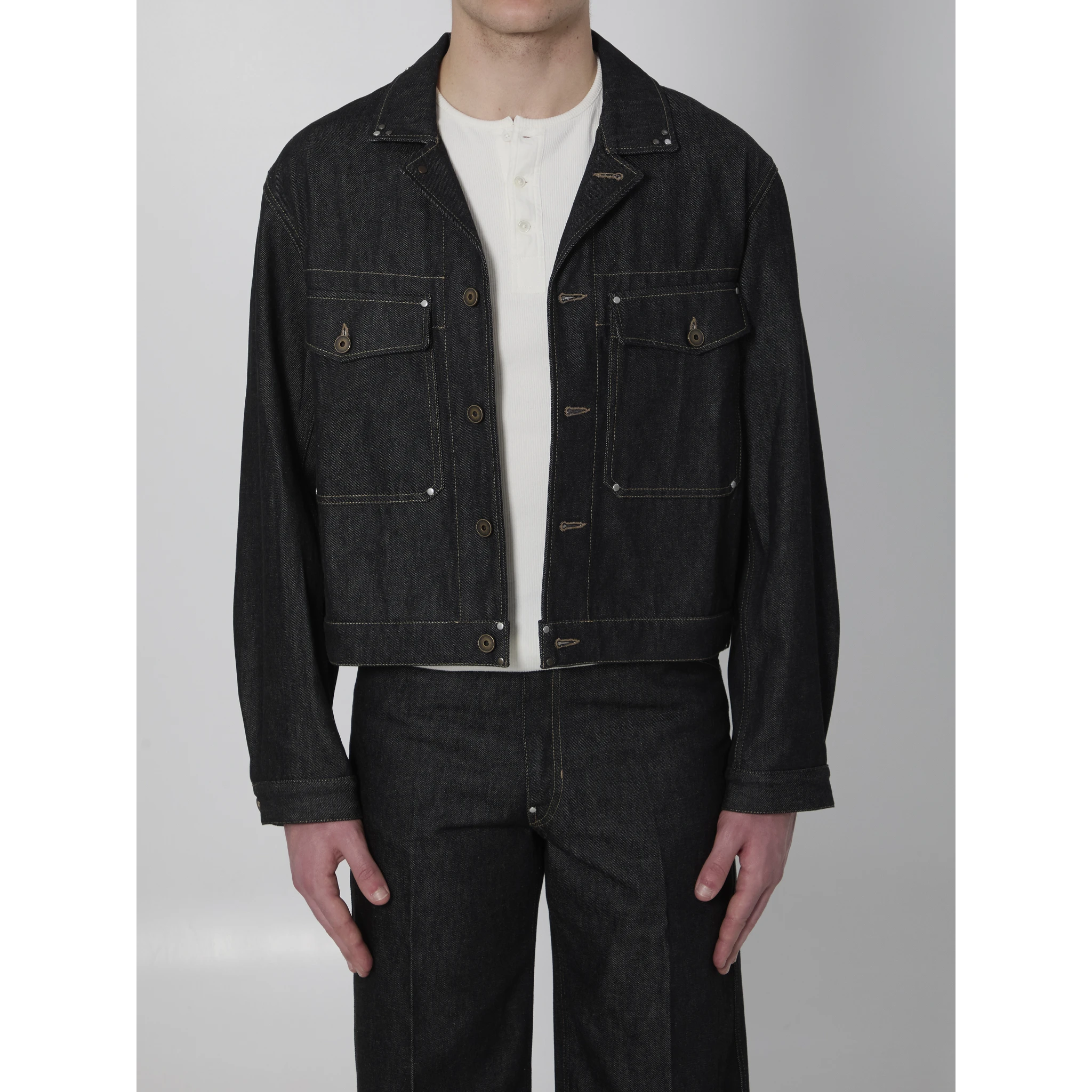 Denim trucker jacket