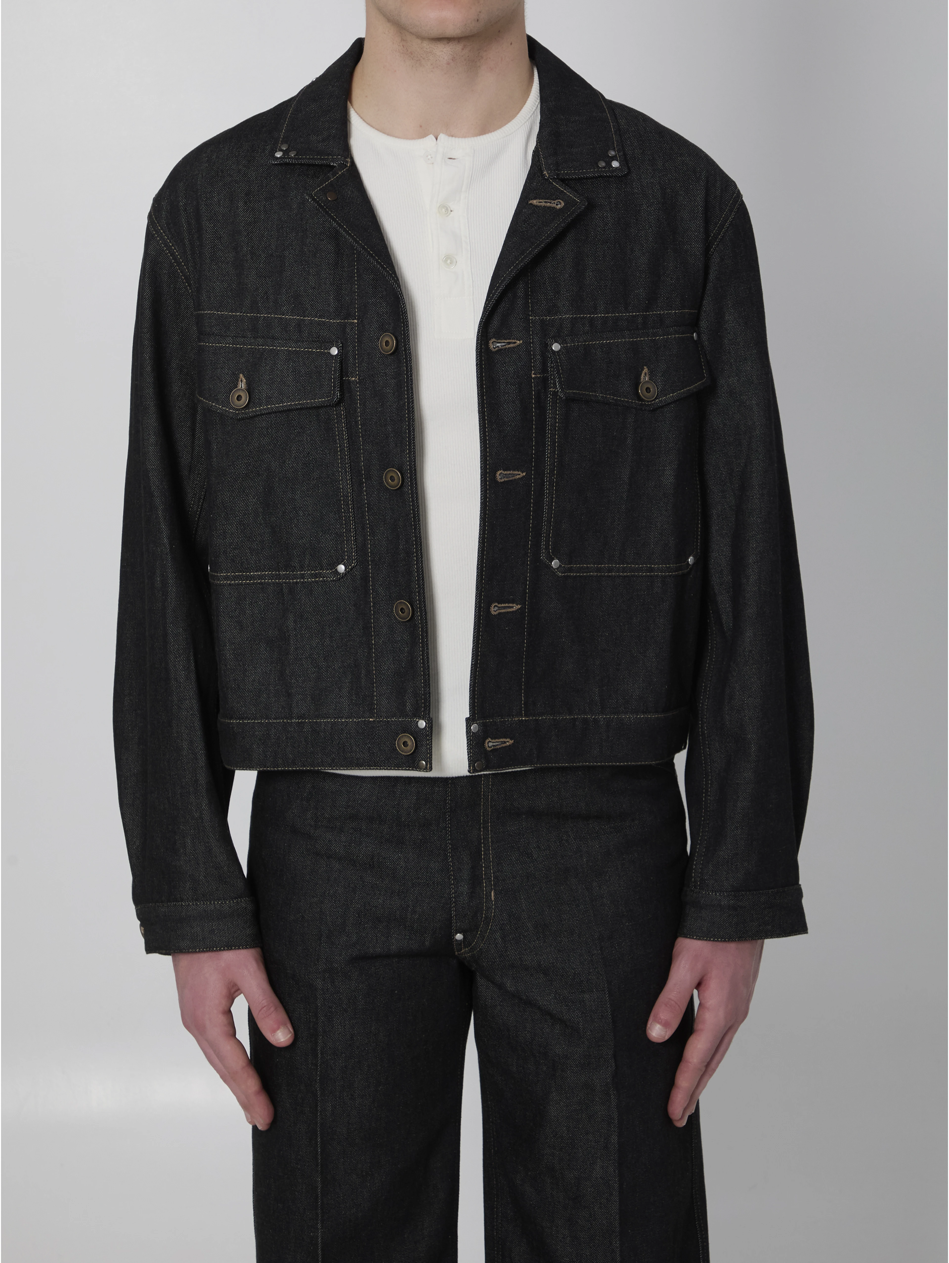 Denim trucker jacket