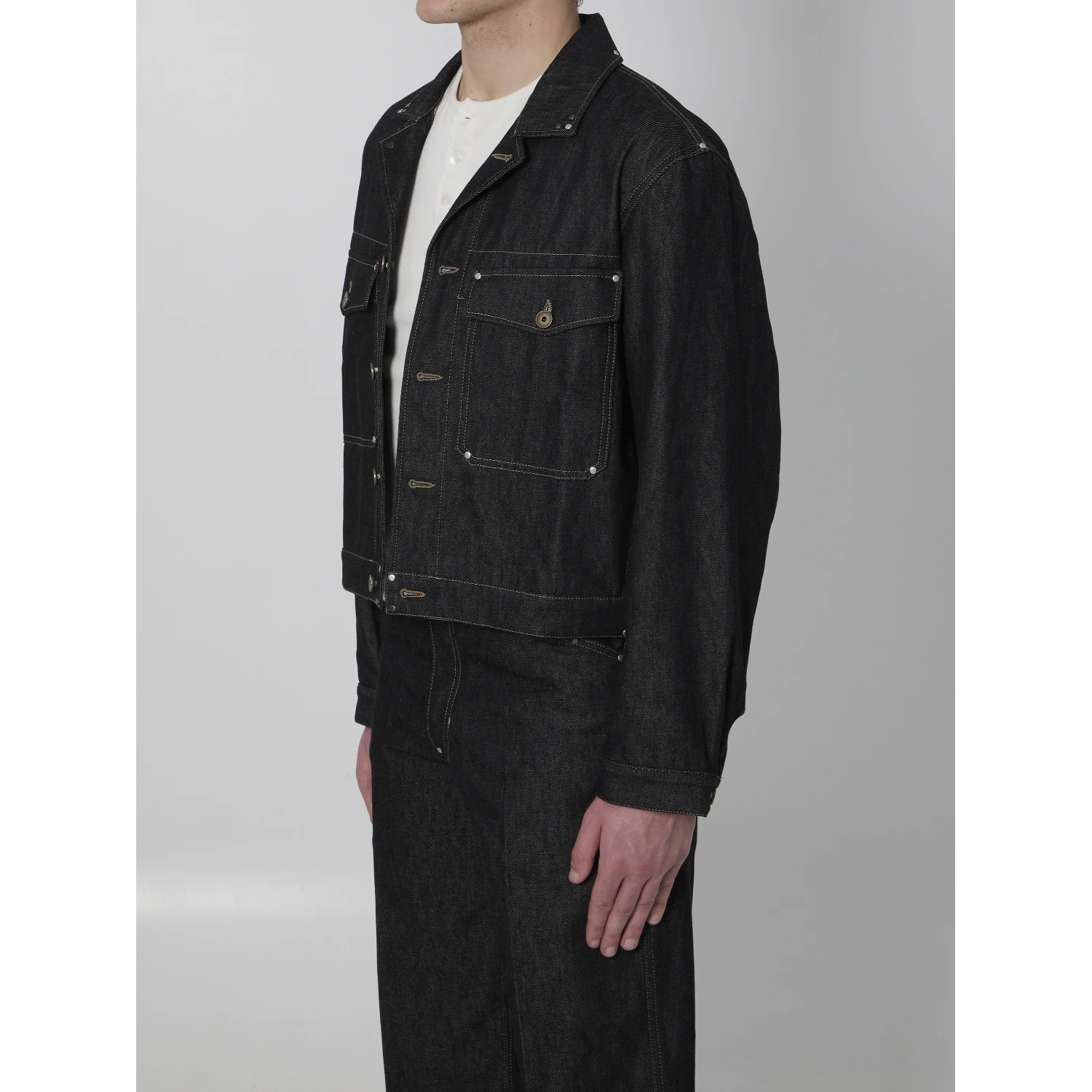 Denim trucker jacket