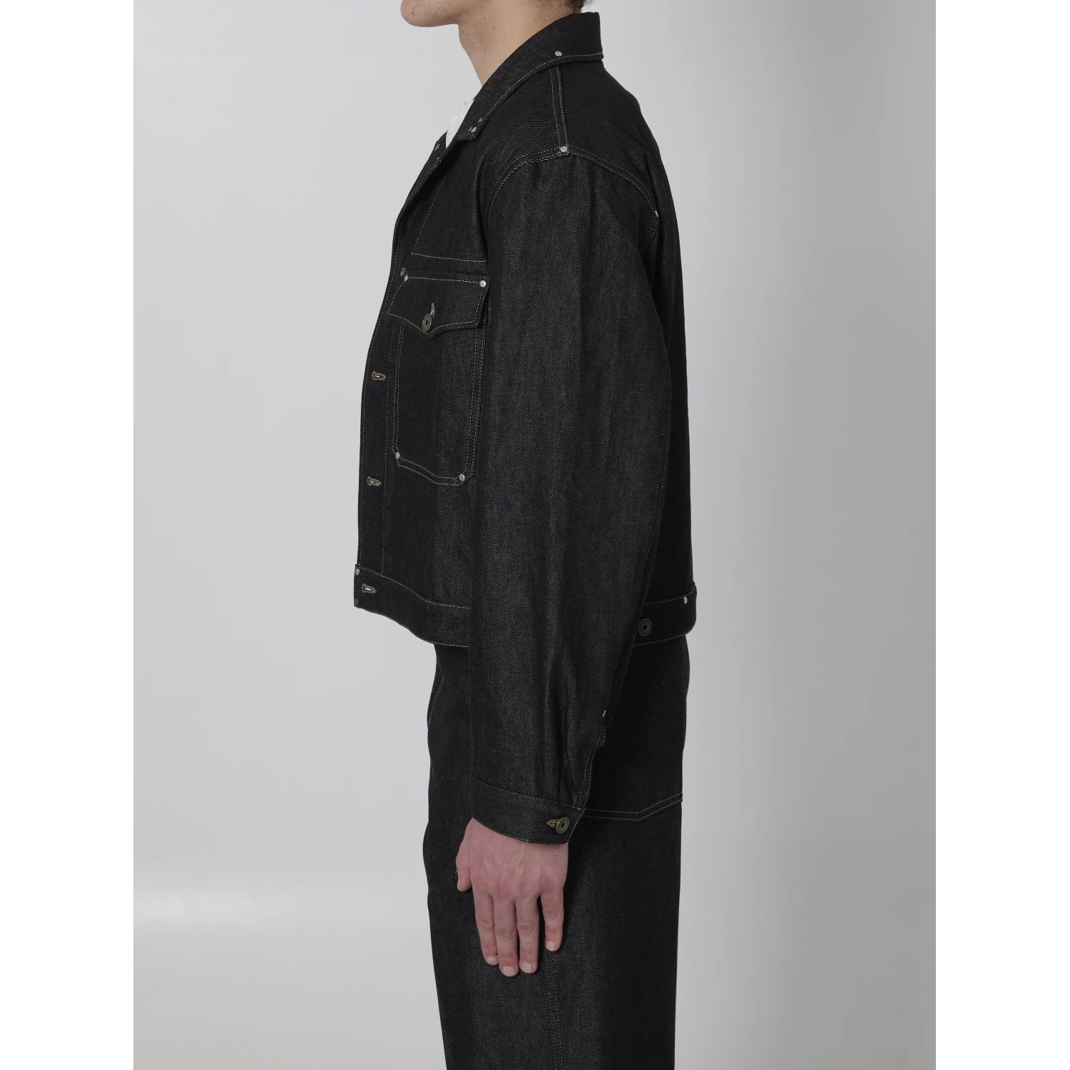 Denim trucker jacket