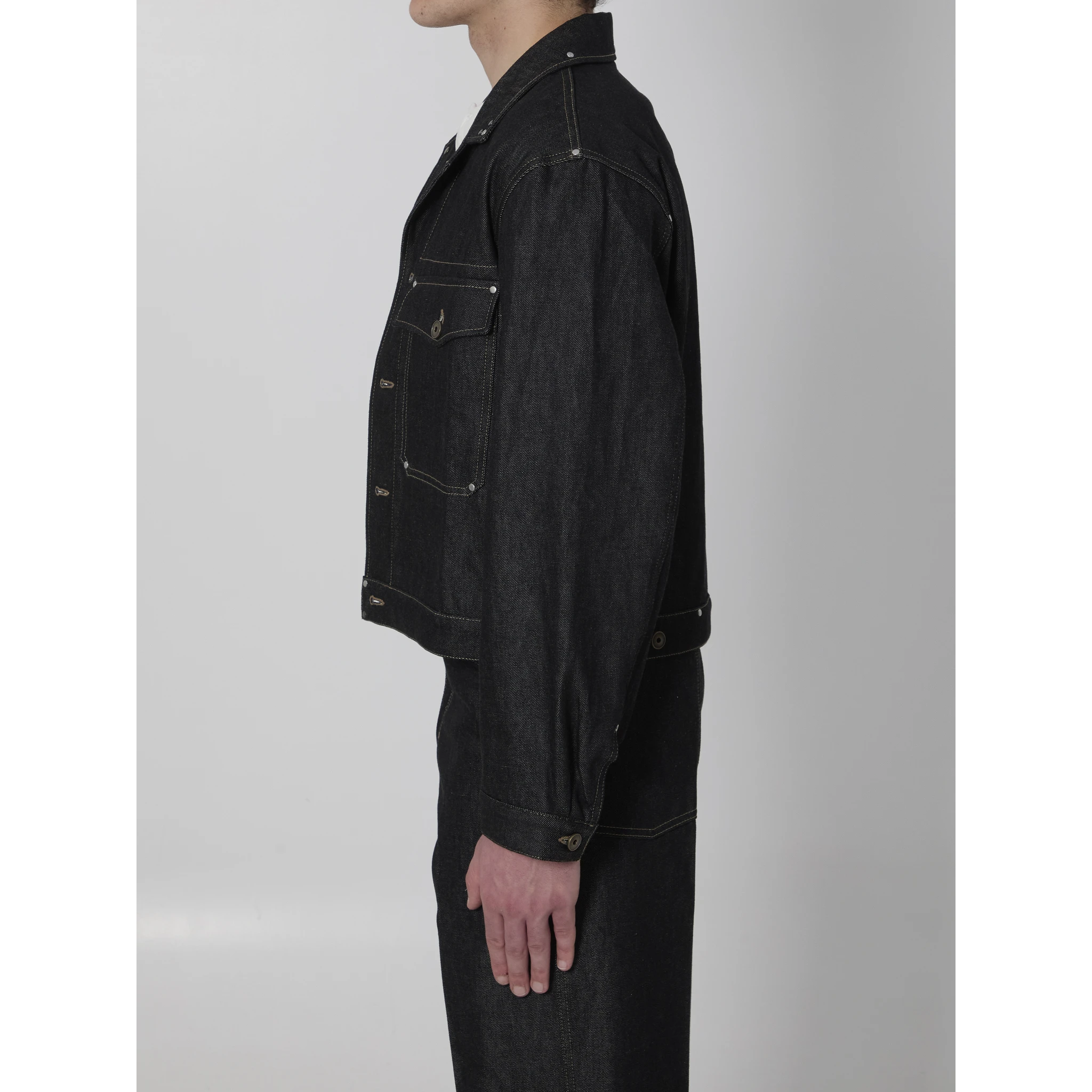 Denim trucker jacket