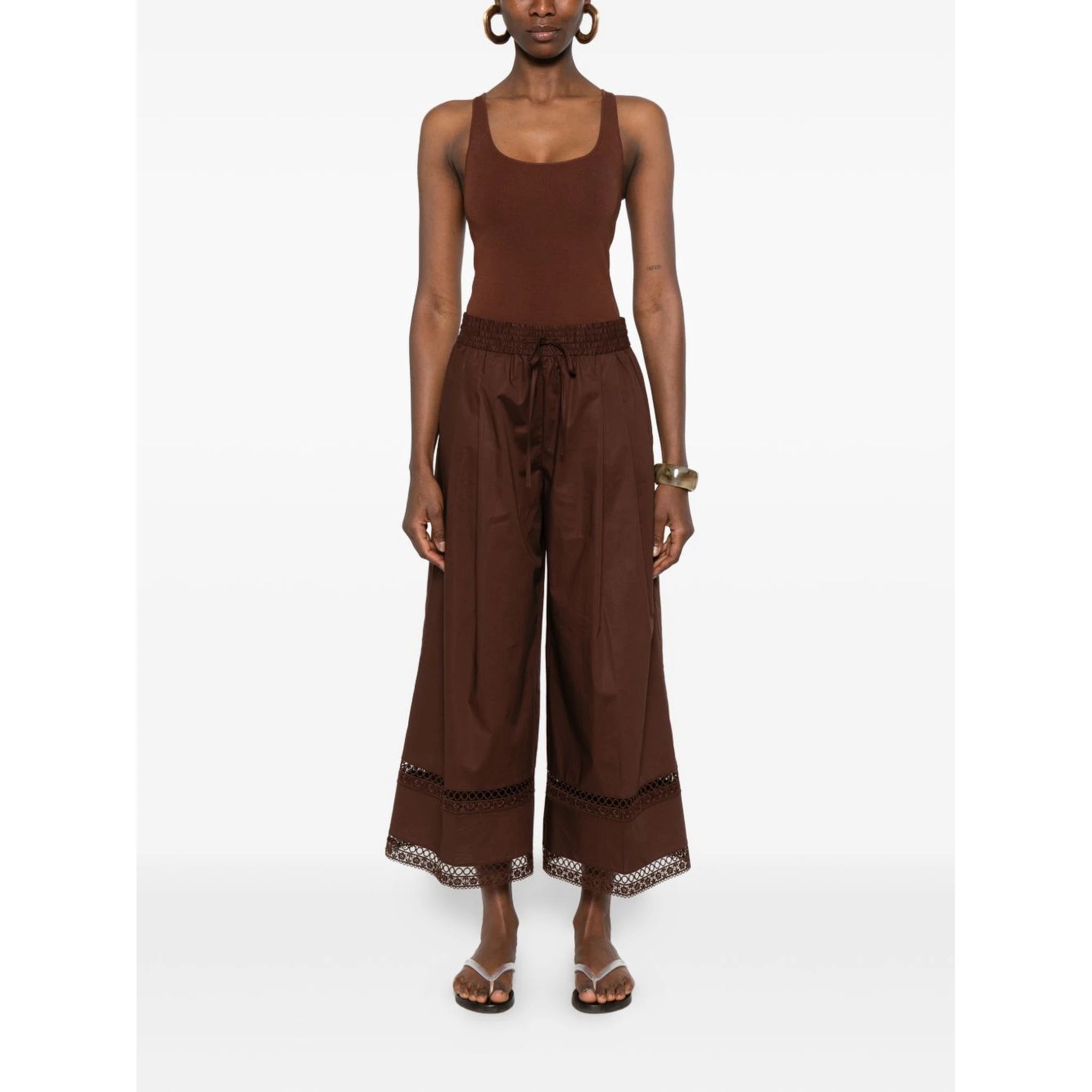 Twin-set Trousers Brown