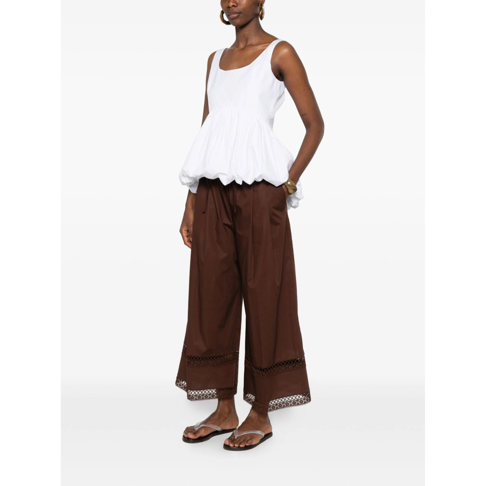 Twin-set Trousers Brown