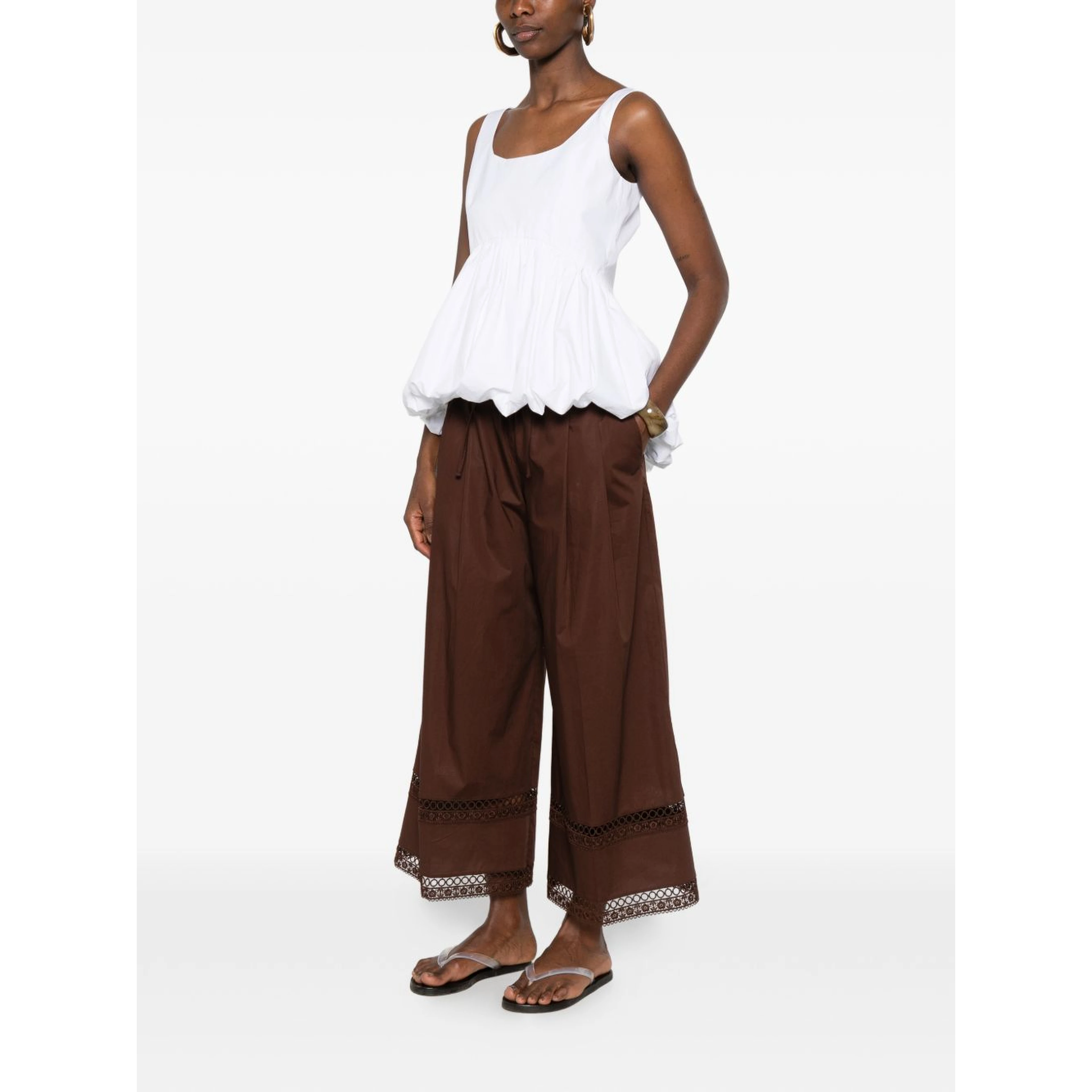 Twin-set Trousers Brown