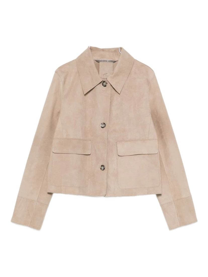 THE JACK AND JACKIE LEATHERS Jackets Beige