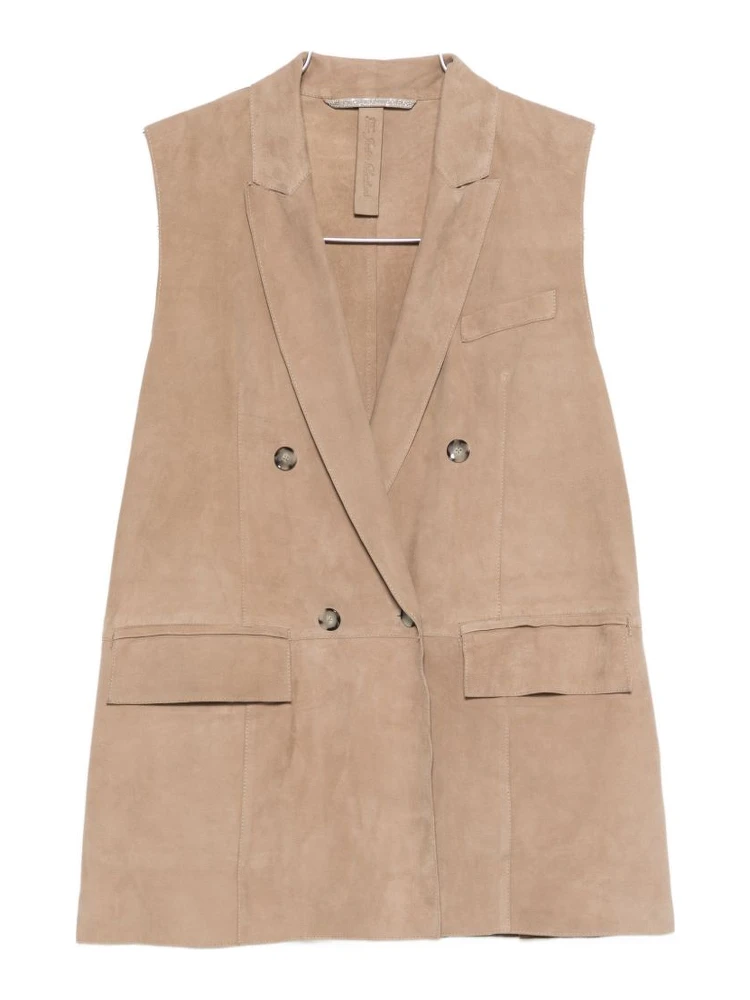 THE JACK AND JACKIE LEATHERS Jackets Beige