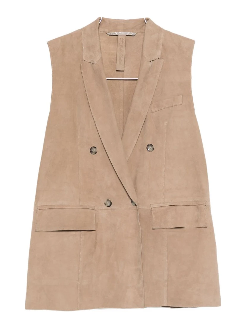 THE JACK AND JACKIE LEATHERS Jackets Beige