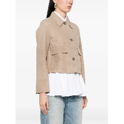 THE JACK AND JACKIE LEATHERS Jackets Beige