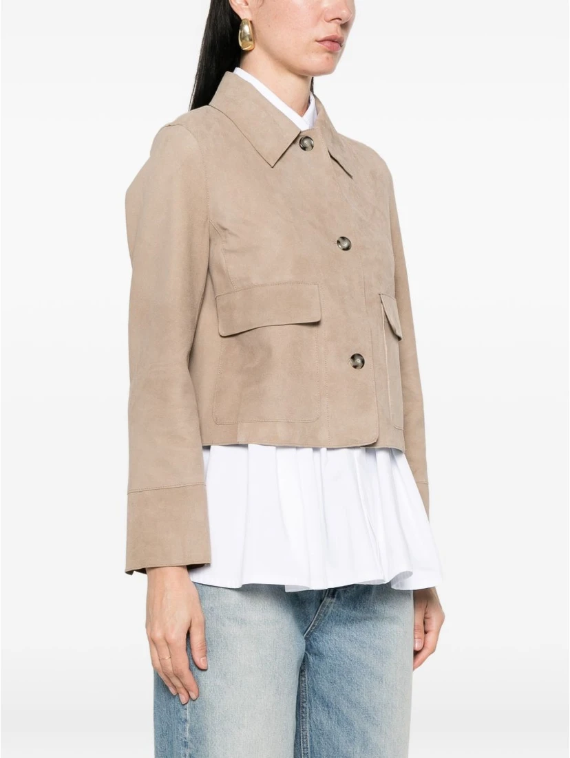 THE JACK AND JACKIE LEATHERS Jackets Beige