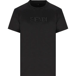 تيشيرتات وبولو من فندي باللون الأسود