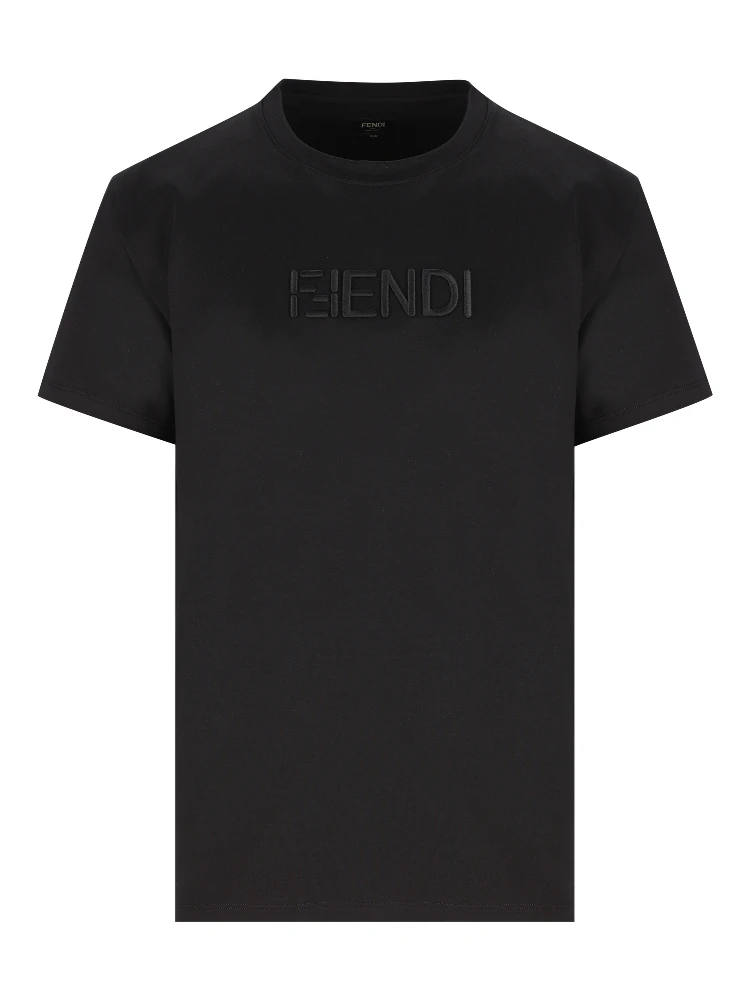 تيشيرتات وبولو من فندي باللون الأسود